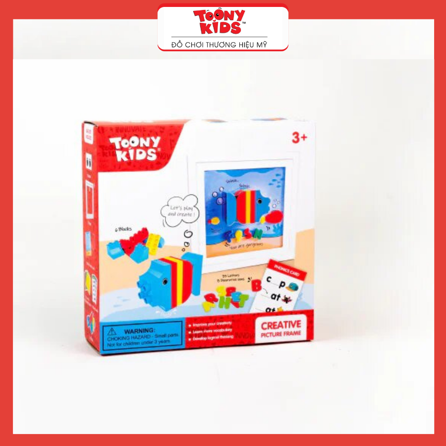 Đồ Chơi Bộ Lắp Ráp Khung Tranh Cá TOONYKIDS - Đồ Chơi Thông Minh Cho Bé - Creative Picture Farme TN00522
