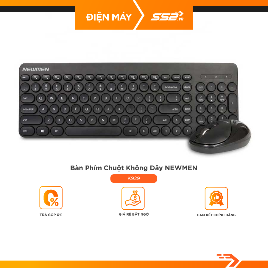 Bộ bàn phím chuột máy tính không dây NEWMEN K929 - Hàng Chính Hãng