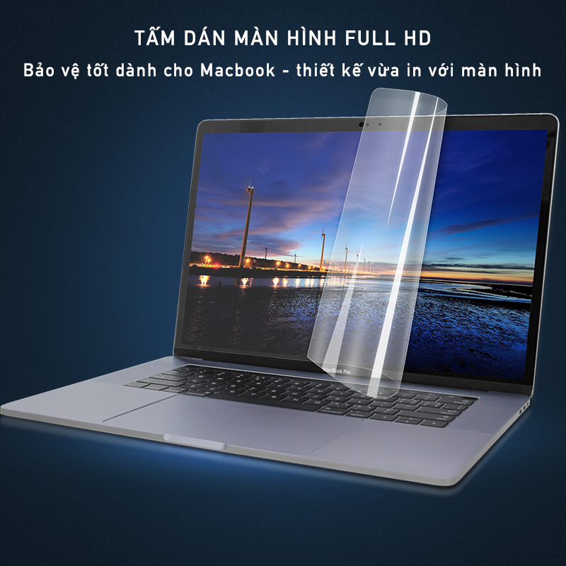 Bộ Dán Full Macbook 5in1 Cao Cấp - Màu Silver - Bảo vệ chống trầy xước -  Hàng Nhập Khẩu chính Hãng JRC