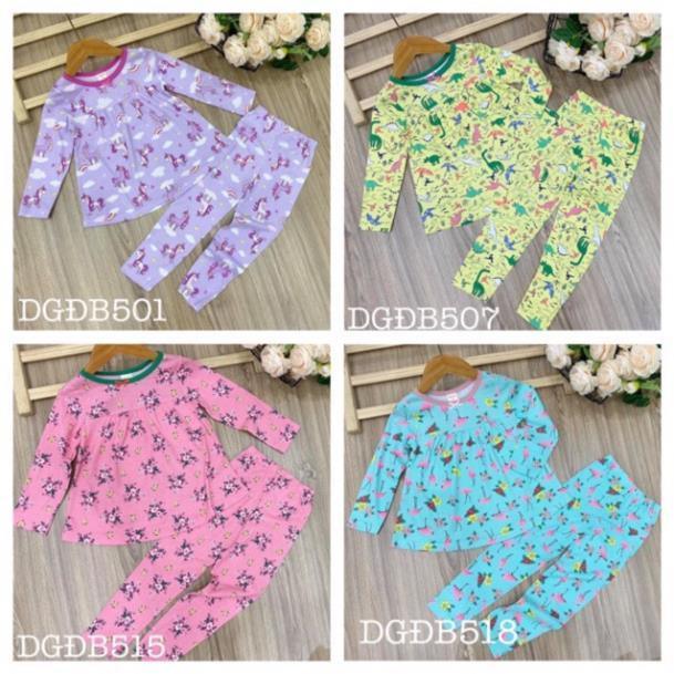 Bộ dài tay babydoll thun borip size đại cho bé gái 24 đến 40kg - Bộ dài tay bé gái -