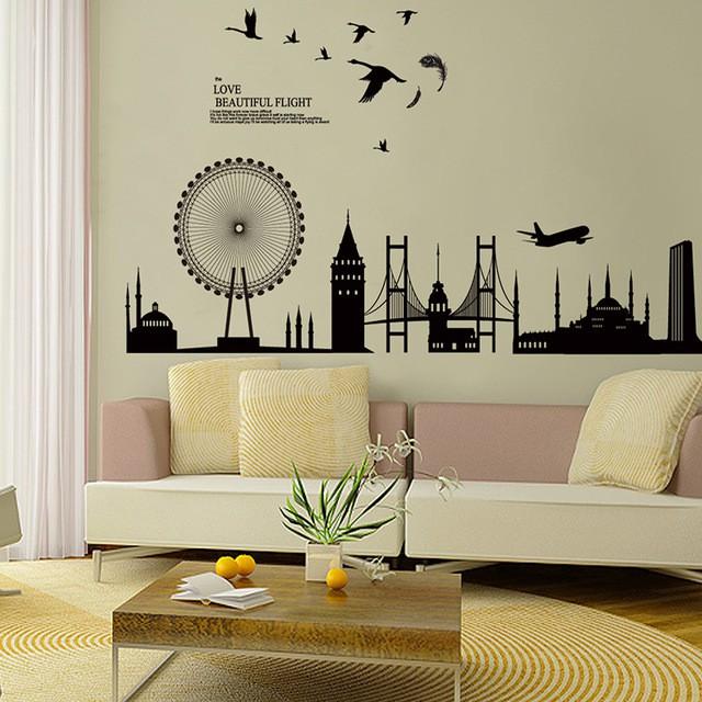 Decal dán tường Thành phố tươi đẹp 1