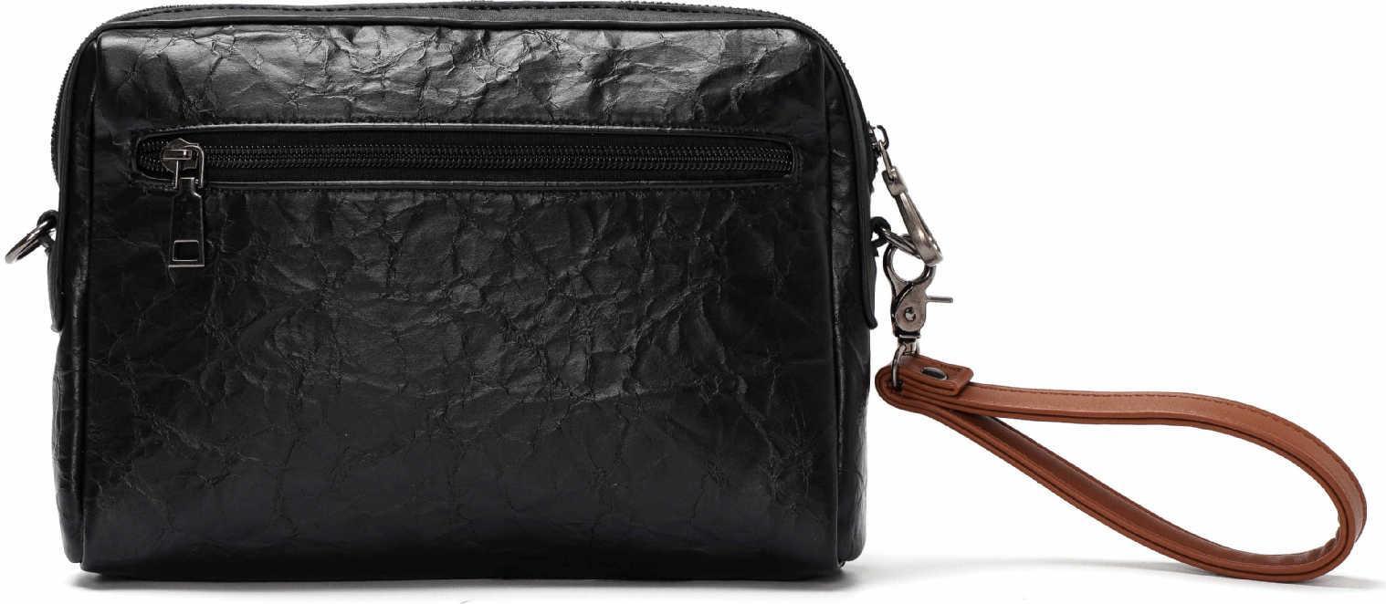 Fashion Man'S Clutch Bag Pu Leather Rectangle Wallet Key Bag