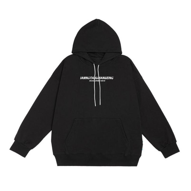 Áo mũ Hoodie Unisex MonsterX Human Being form rộng 5 màu nỉ bông cặp đôi nam nữ Oversize Ulzzang thu đông