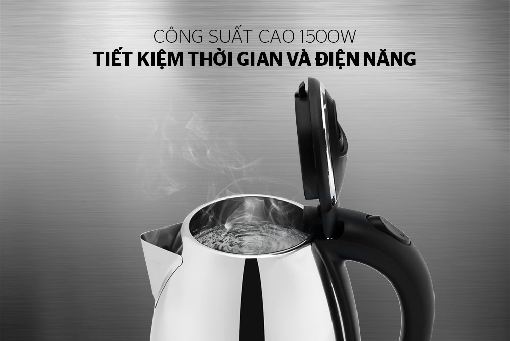 Bình Ấm Siêu Tốc Điện Inox Kimiko KMK-ST18 - Chính Hãng