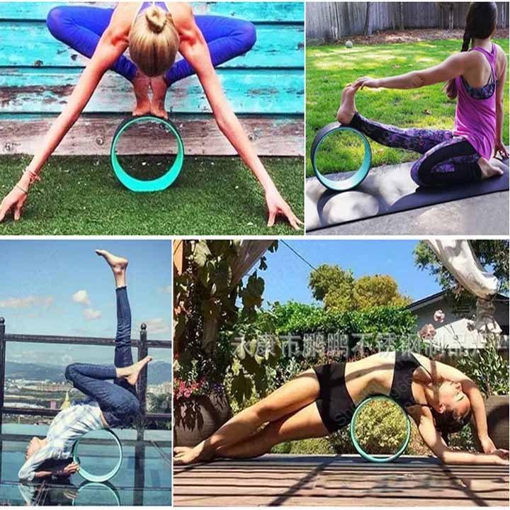 Vòng tập Yoga, tập lưng làm bằng nhựa ABS và bề mặt TPE, chịu tải trọng 150kg