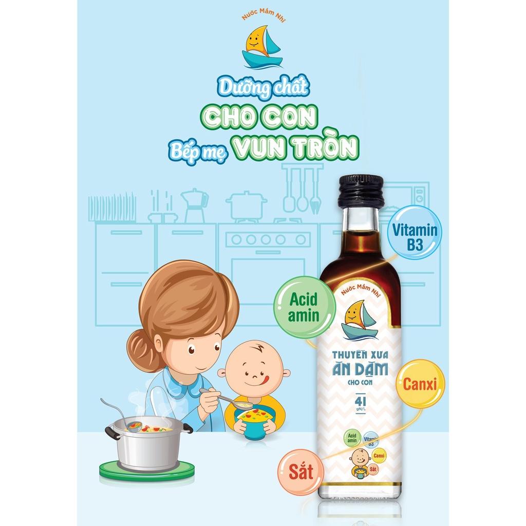 Nước Mắm Nhĩ Thuyền Xưa Ăn Dặm Cho Con 41 Độ Đạm 65ml