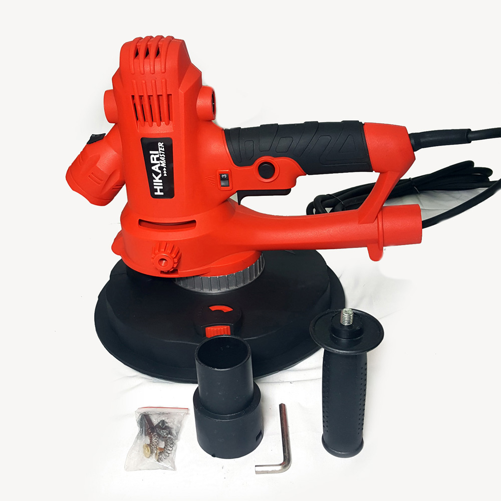 Máy Chà Tường Hikari Master 180-03B - Máy Có Nhiều Công Dụng Như Đánh Bóng Mặt Tường, Bề Mặt Ma Tít Và Chà Mịn, Tích Hợp Máy Hút Bụi Giúp Giảm Thiểu Ô Nhiễm - Hàng Chính Hãng