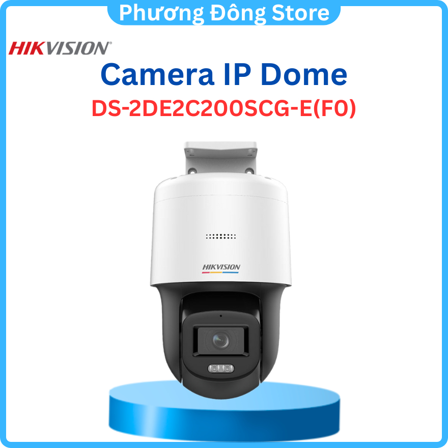 Camera IP Speed Dome HIKVISION DS-2DE2C400SCG-E 2K, DS-2DE2C200SCG-E/ DS-2DE2C200MW-DE(F0)(S7)có màu ban đêm, đàm thoại 2 chiều - Hàng chính hãng