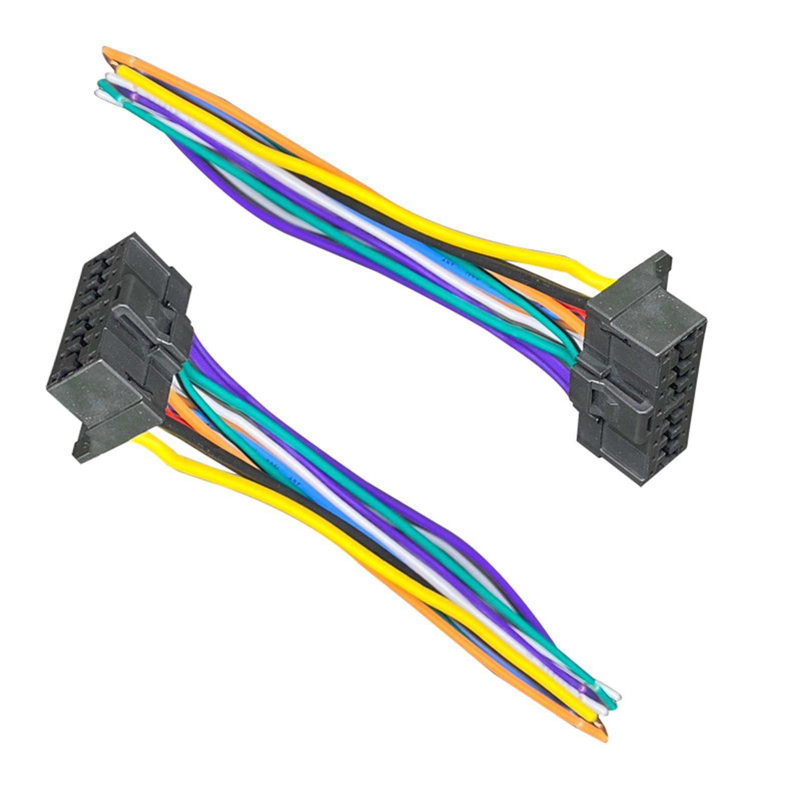 Car Stereo  Player Wiring Harness Radio Adapter 14cm Length 13 Pin Wire