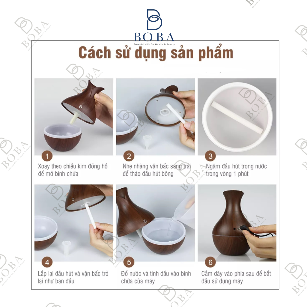 0.7x15 Lõi bông thay thế cho máy xông tinh dầu và máy phun sương tạo ẩm, Kích Thước 0.7 x15 cm - bobashop.vn