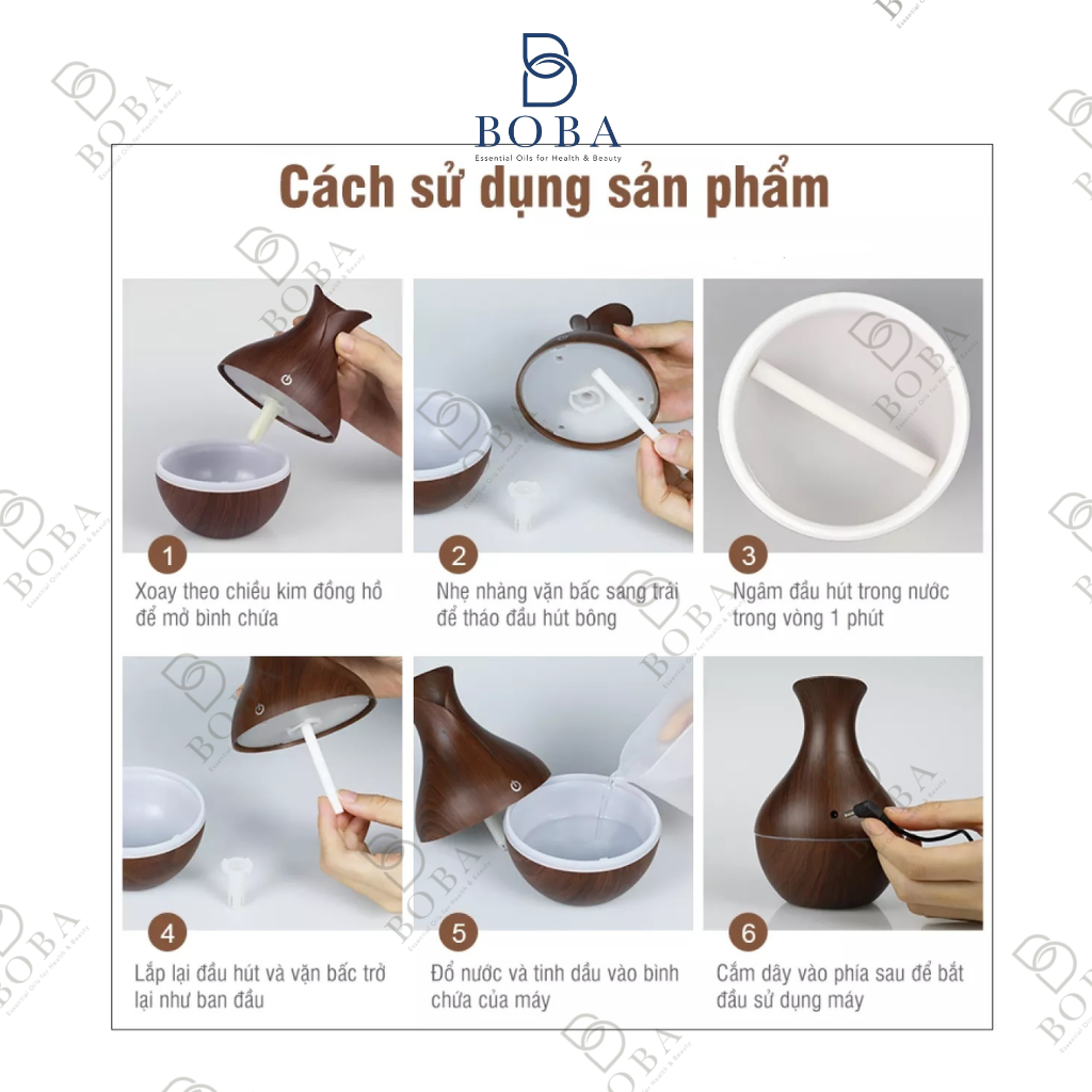 (HCM)0.7x15 Lõi bông thay thế cho máy xông tinh dầu và máy phun sương tạo ẩm, Kích Thước 0.7 x15 cm - bobashop.vn