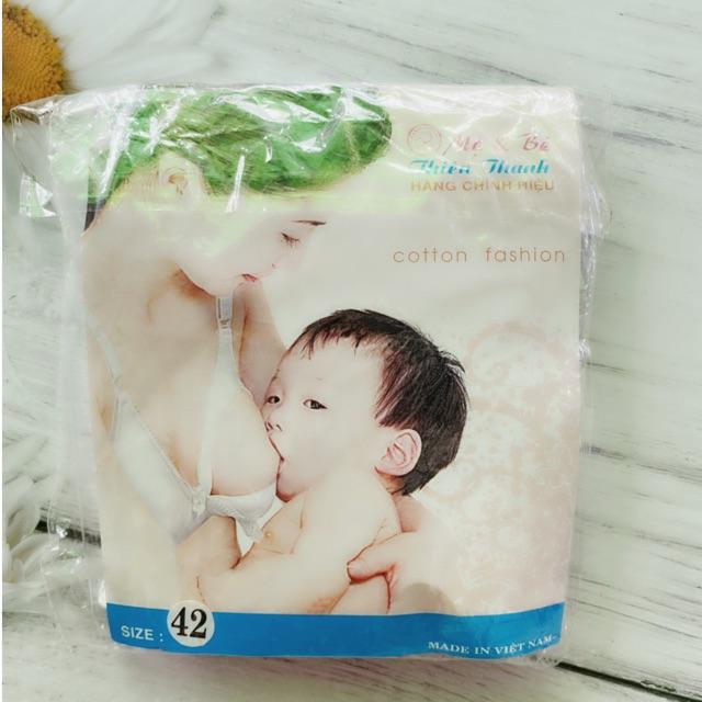 1 Áo Ngực Cho Con Bú Cotton Cúc Tháo Cúp Ngực