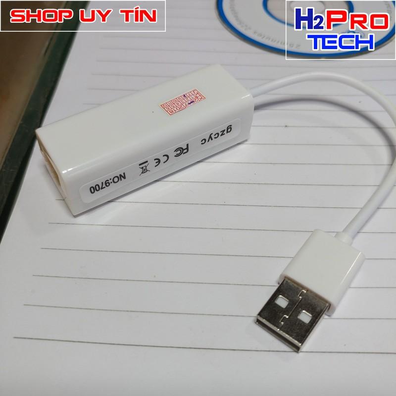 Bộ chuyển đổi USB ra LAN RJ45 (Trắng) USB 2.0 to fast Ethernet