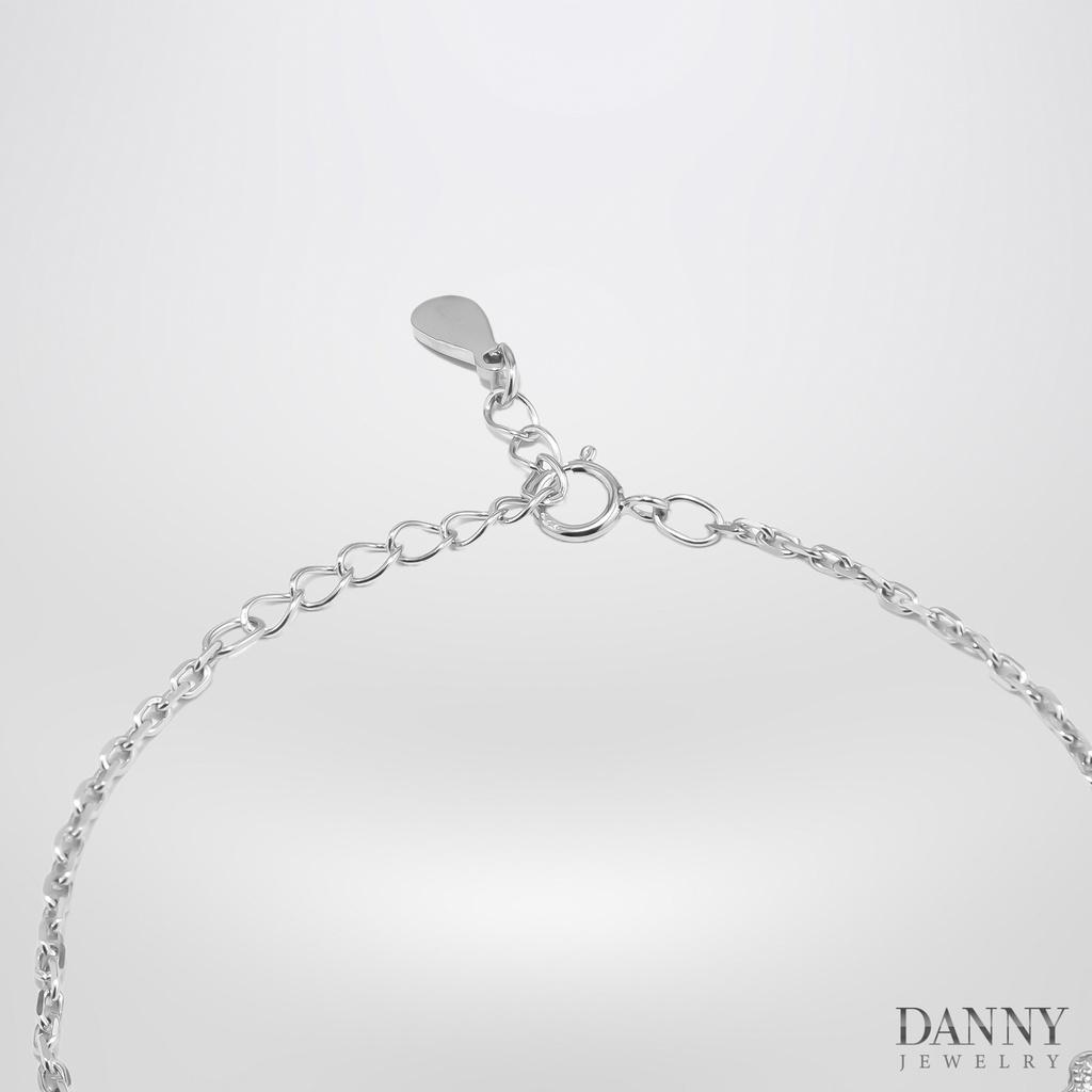 Lắc Tay Danny Jewelry Bạc 925 Xi Rhodium Mắc Xích Biểu Tượng Bướm LACY280