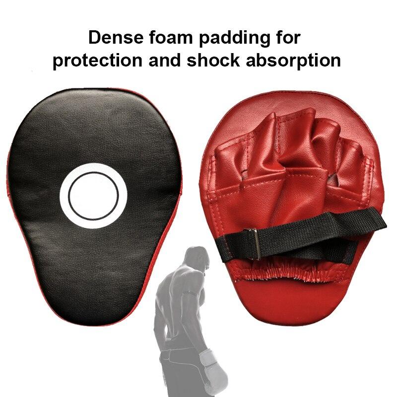 Curved Boxing Muay Hand Target Focus Punch Pad MMA Kick Bag Thai Karate Combat Boxing Sparring Training Mitts Thickened Gloves