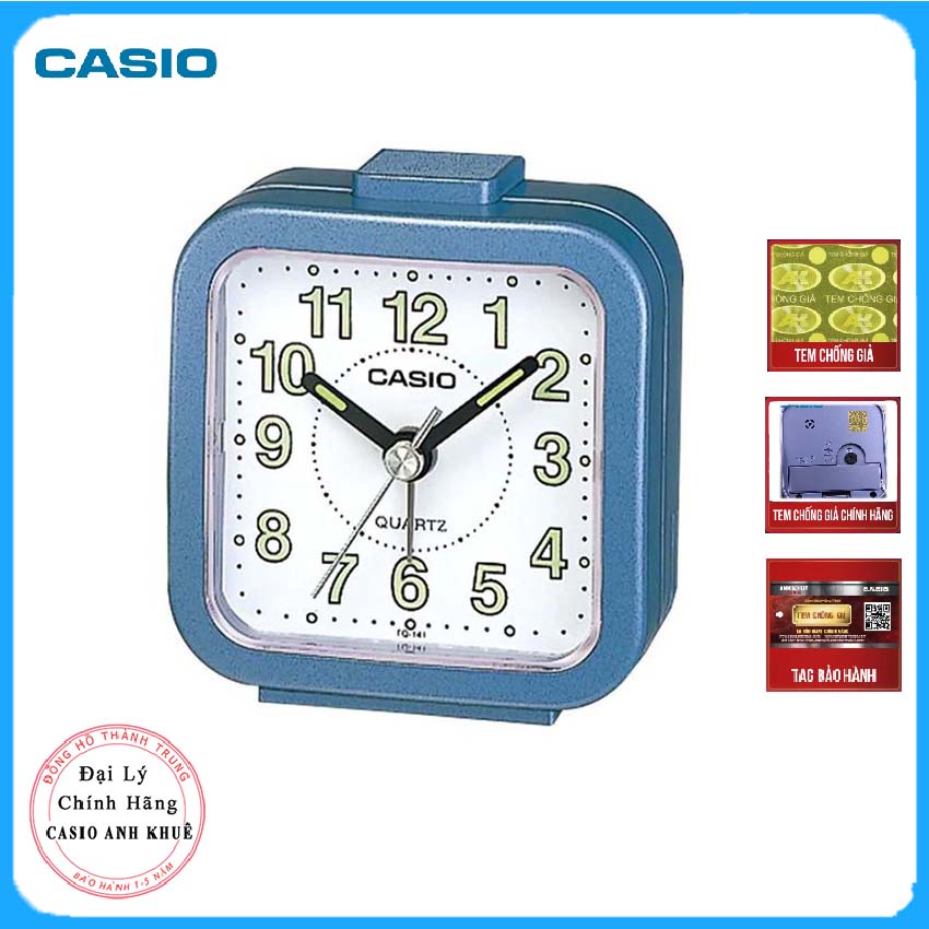 Đồng Hồ Để Bàn Casio TQ-141-2DF Có Báo Thức (6.7 x 6.4 x 3.4 cm)