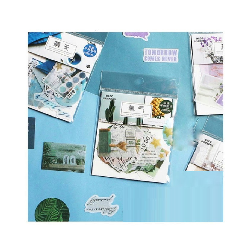 SET STICKER PHONG CẢNH TÔNG MÀU VER 2