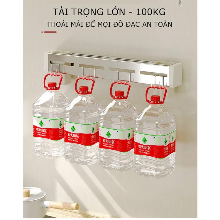 Giá Treo Đồ Nhà Bếp, Giá Cài Dao, Kéo, Đồ Dùng Nhà Bếp Đa Năng Bằng Inox Không Gỉ,Tặng keo dán cường lực