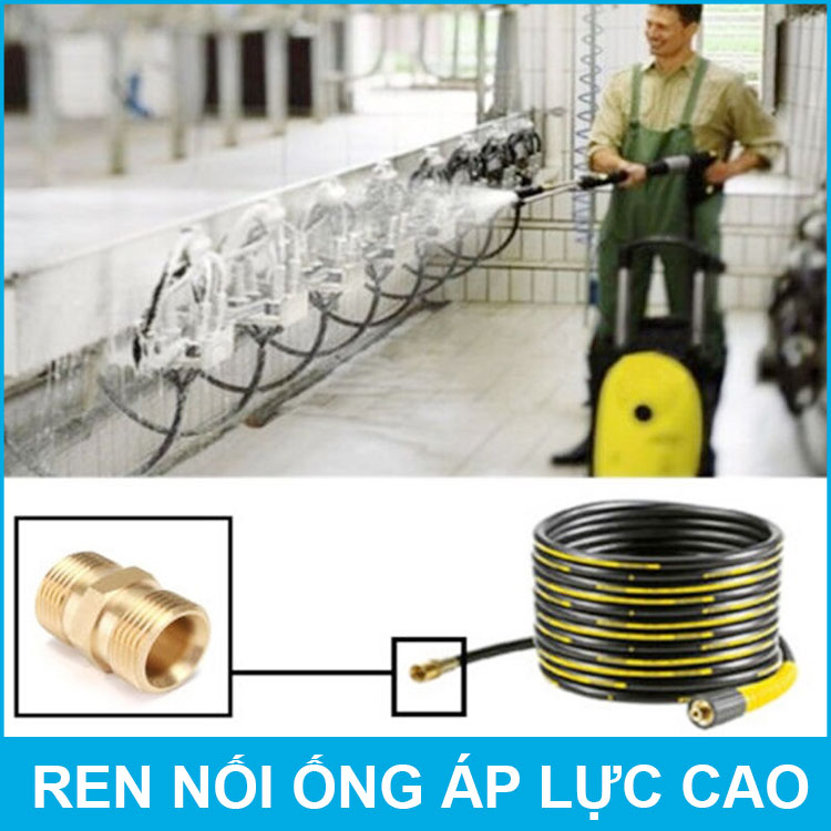 Ren nối ống dây áp lực cao ren 22mm