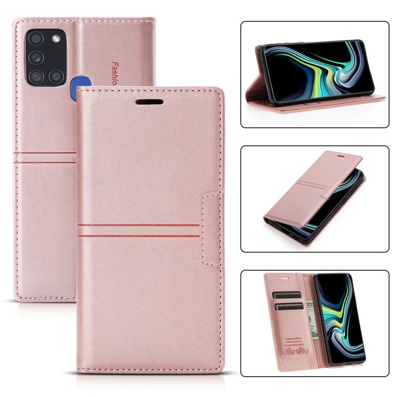 Ốp điện thoại da từ tính kiểu ví lật có ngăn đựng thẻ cho Samsung Galaxy A20 A30 A10 M10 A11 A21S A51 A71 A22 A82 5G