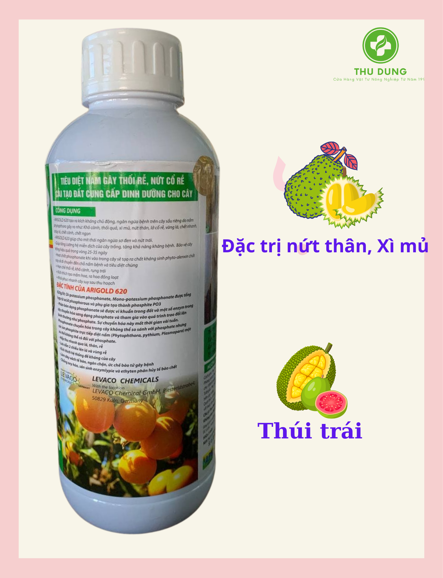 ARIGOLD 620 APN 1L ĐẶC TRỊ NỨT THÂN, XÌ MŨ, THỐI RỄ, THÁN THƯ TRÊN CÁC LOẠI CÂY TRỒNG