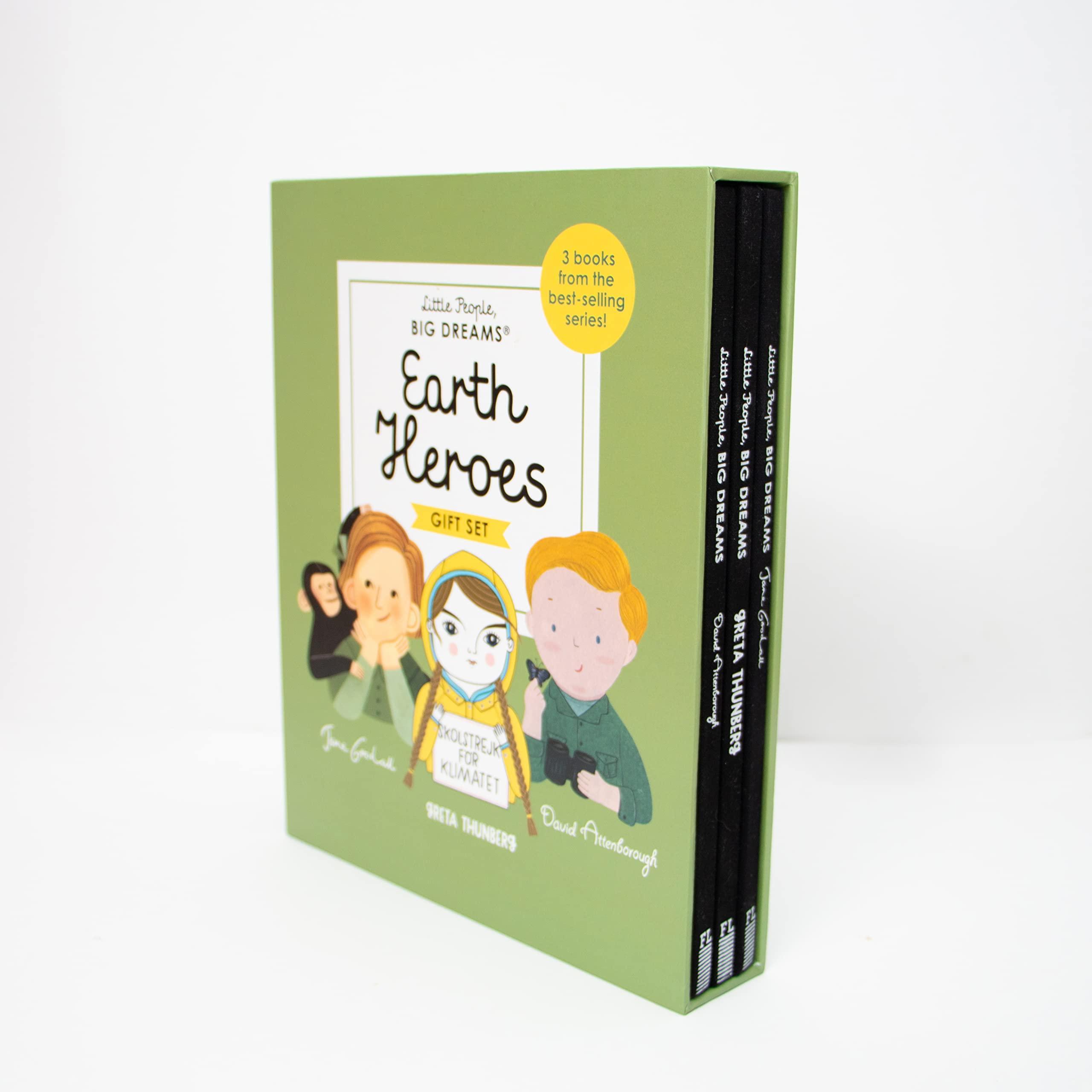 Little People, BIG DREAMS: Earth Heroes : 3 books from the best-selling series! Jane Goodall - Greta Thunberg - David Attenborough