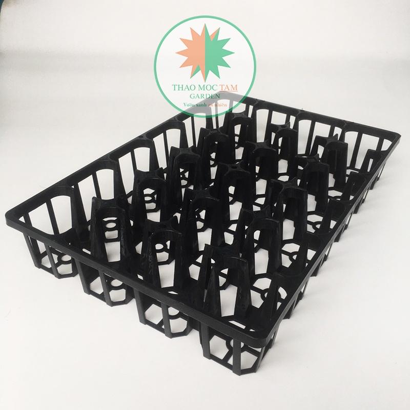 Bộ 10 Khay 24 lỗ 9.0 chuẩn Nhật - Khay ươm cây con, cây giống làm vườn