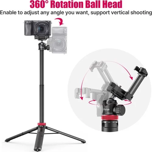 Ulanzi MT-44 - Tripod Mini Cho Máy Ảnh, Điện Thoại, Tải Trọng 1.5 Kg, Chiều Cao Tối Đa 109cm- Hàng chính hãng