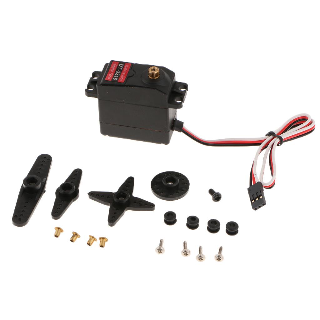 Waterproof DT-3316 20MG Digital Servo Metal Gear 15KG For RC Car Robot