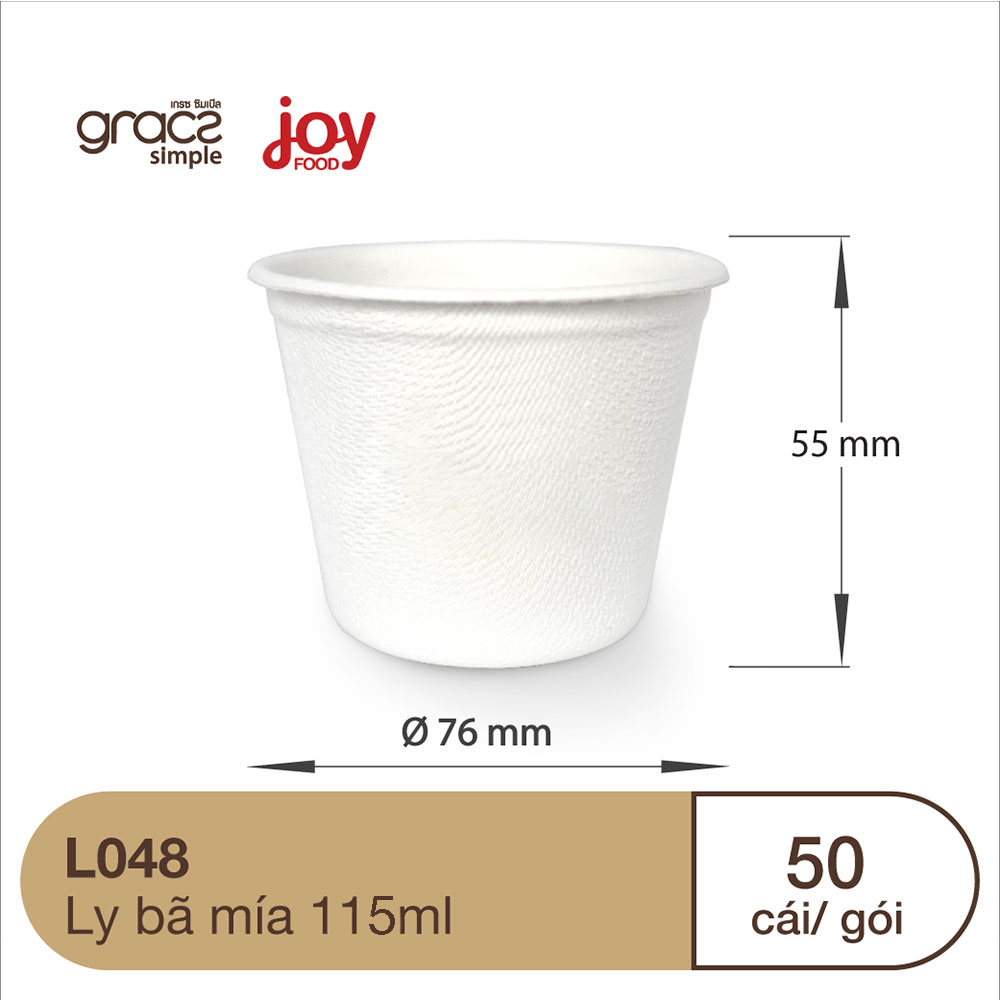 50 ly bã mía Gracz Thái Lan 4oz 118ml/ Kèm Nắp