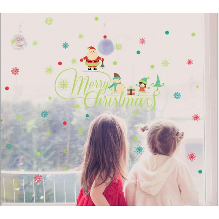 Decal trang trí noel phát sáng trong đêm - Dạ Quang