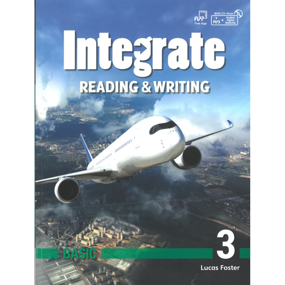Sách Integrate : Reading &amp; Writing Basic 1,2,3,4 nhà xuất bản Compass Publishing - Student Book with Practice Book A1+ - A2 + Free audio mp3 - Sách chuẩn nhập khẩu trực tiếp từ NXB Compass