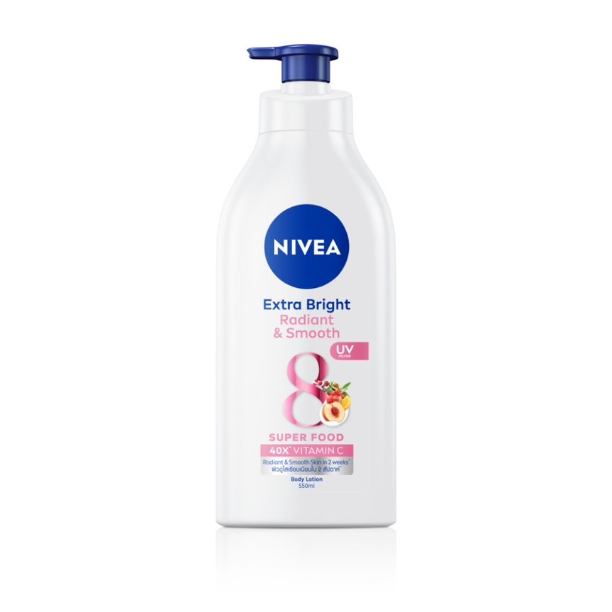 Sữa Dưỡng Thể Nivea Trắng Mịn Extra White Radiant &amp; Smooth 550ml
