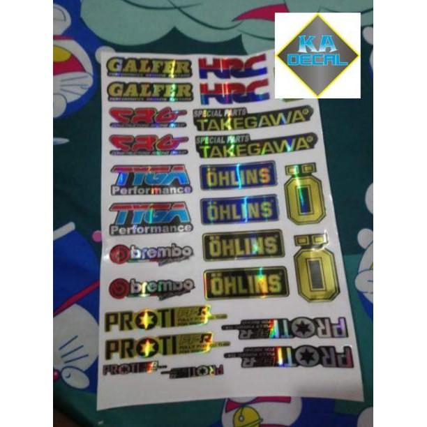 Tem tấm logo 7 màu in sẵn