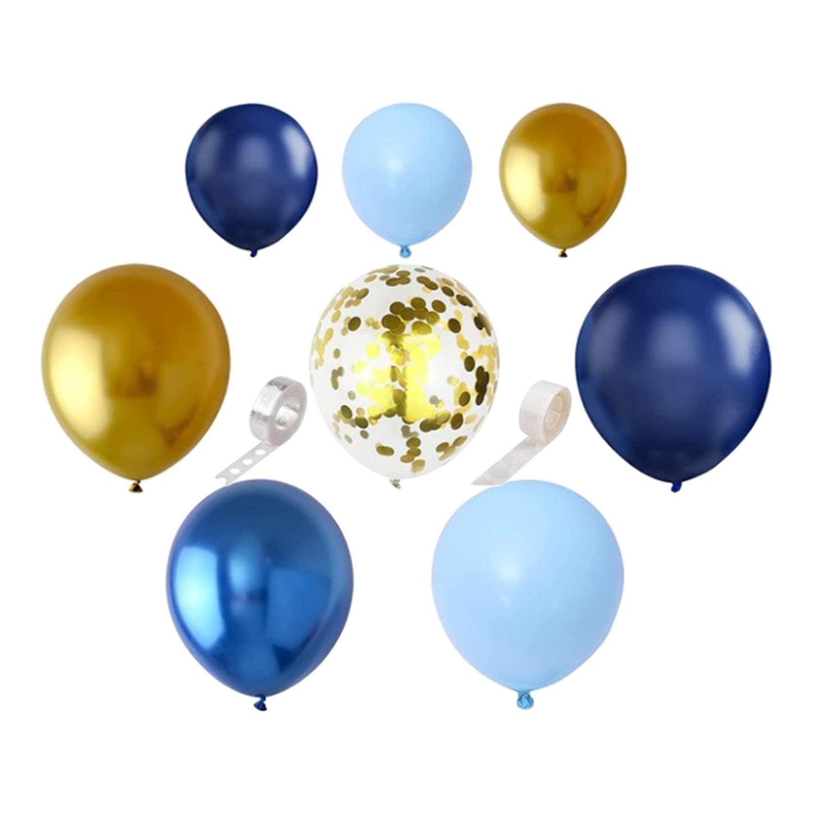 Navy Blue Latex Balloons Garland Arch Kit Photo Props for Birthday Wedding
