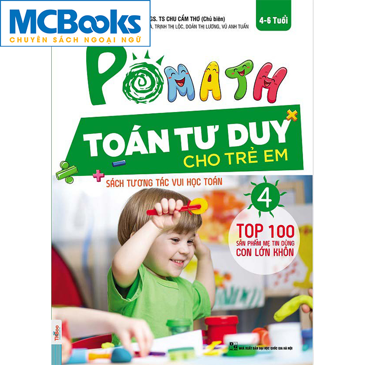 POMath-Toán tư duy cho trẻ em tập 4-Sách học toán tư duy toán- Toán tư duy cho trẻ em từ 4 – 6 tuổi-Mcbooks