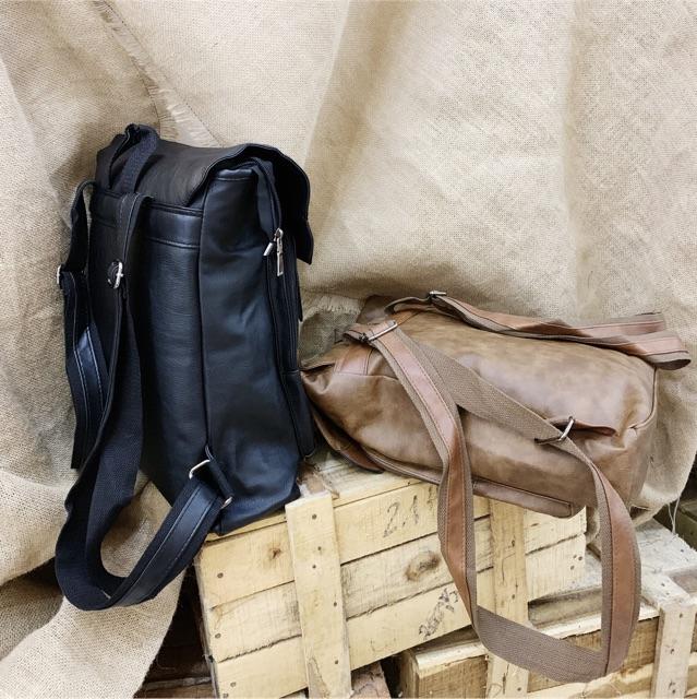 Balo da nam nữ - Leather Backpack