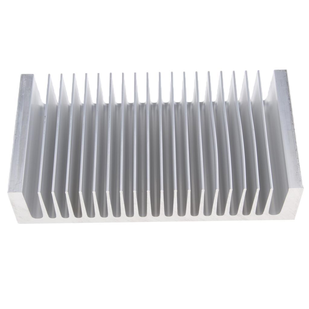 Premium Aluminum Heat Sink Cooling Fin Silver for LEDs Power Amplifiers