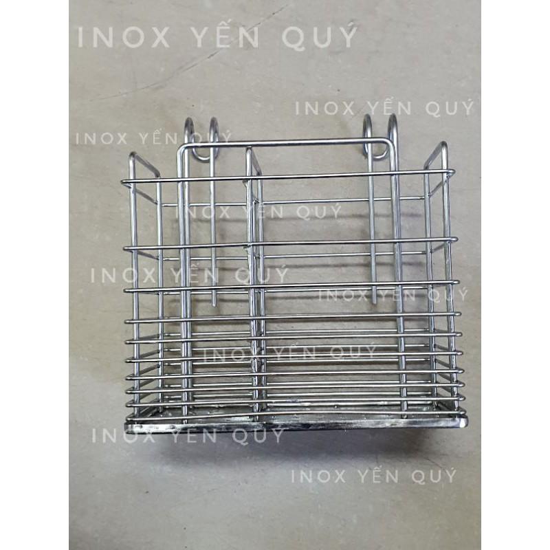Ống đựng đũa đôi inox 304