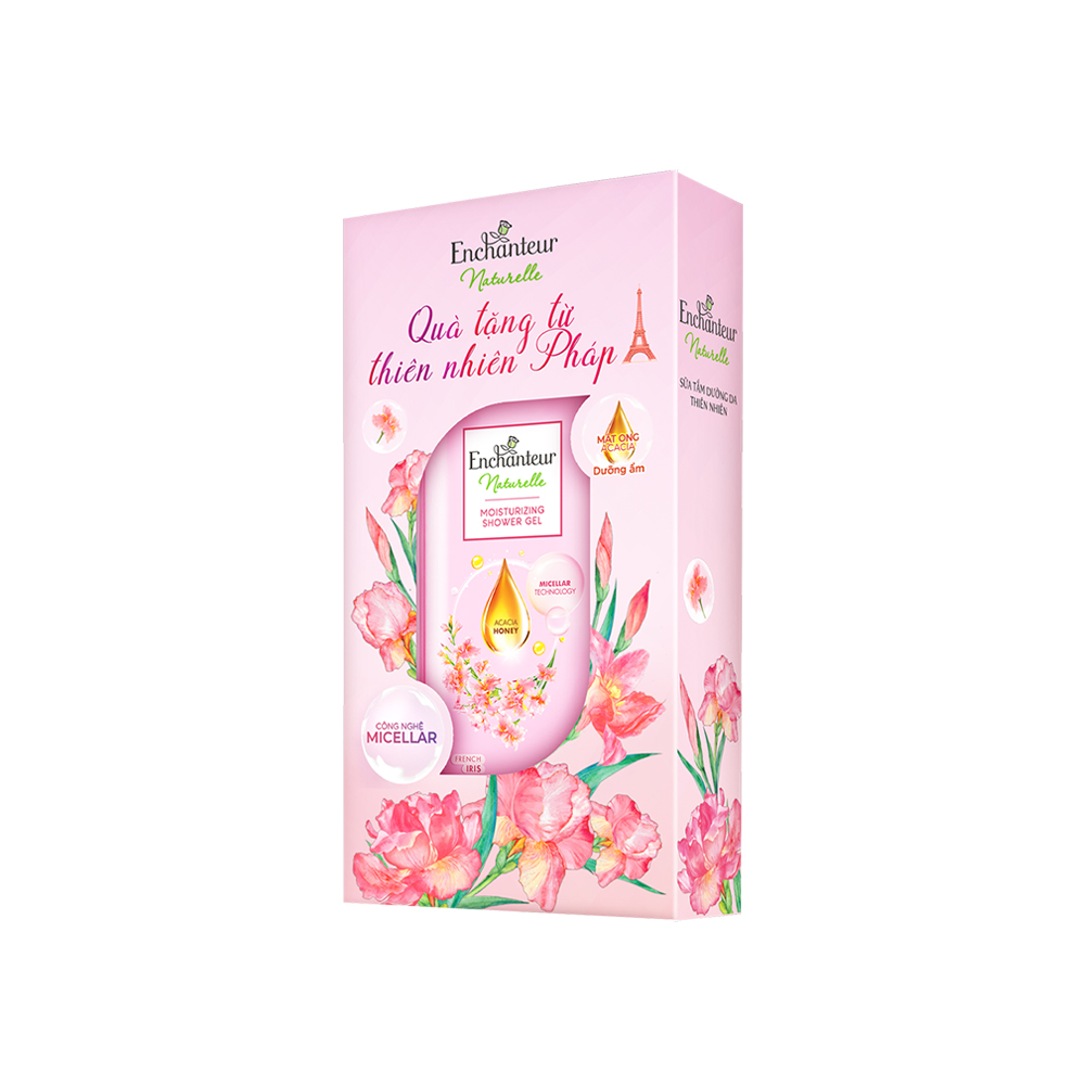 Sữa tắm dưỡng da thiên nhiên Enchanteur Naturelle Iris 510g