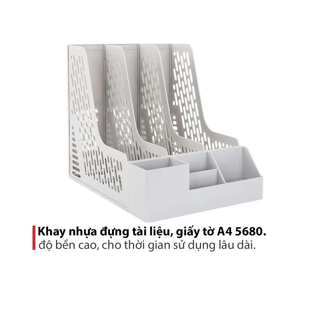 Khay Đựng Tài Liệu 3 Ngăn Việt Nhật - Hàng chính hãng