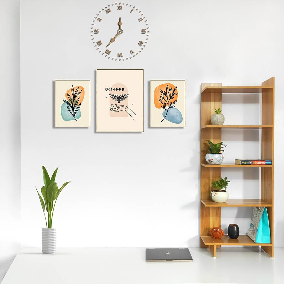 SET 3 tranh canvas decor phong cách minimalist, trừu tượng hiện đại - AR037 - 40