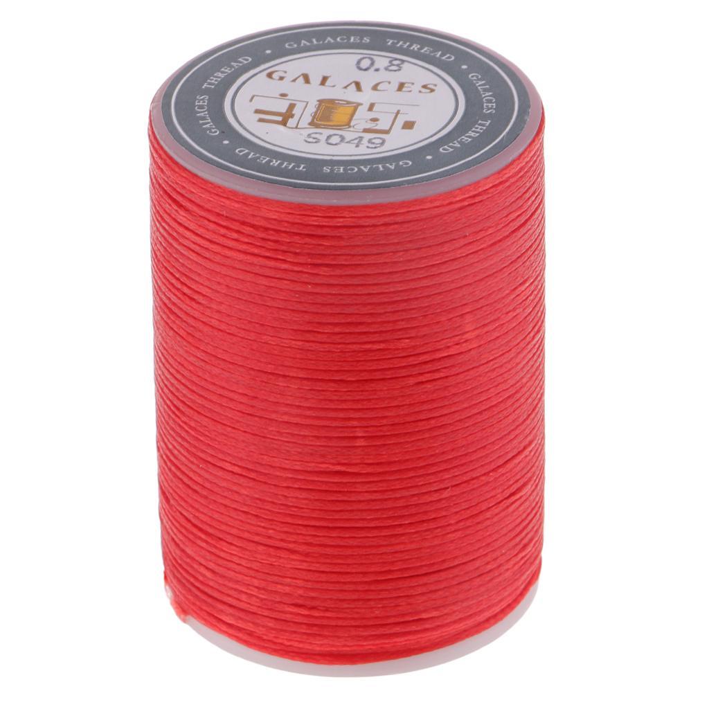 2 Rolls 150D Flat Polyester Waxed Thread for Leather Craft DIY