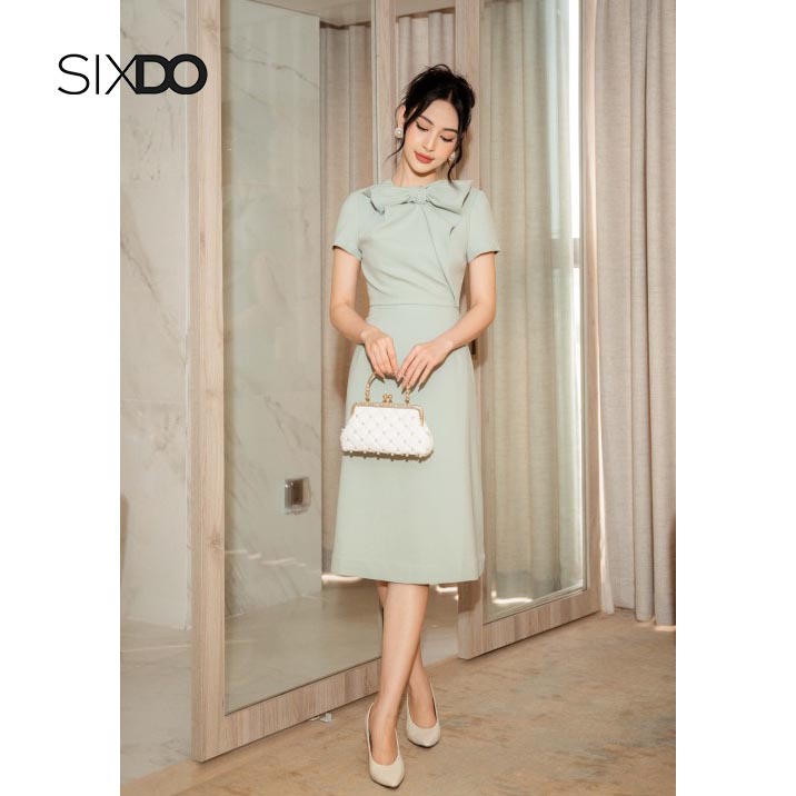 Đầm nơ midi thời trang SIXDO