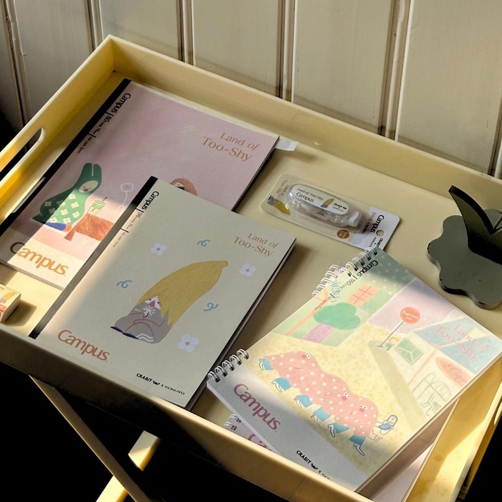 Sổ Lò Xo A5 - Kẻ Caro - 160 Trang 70gsm - Land Of Too-Shy - Campus RN-A5G160LTS-02