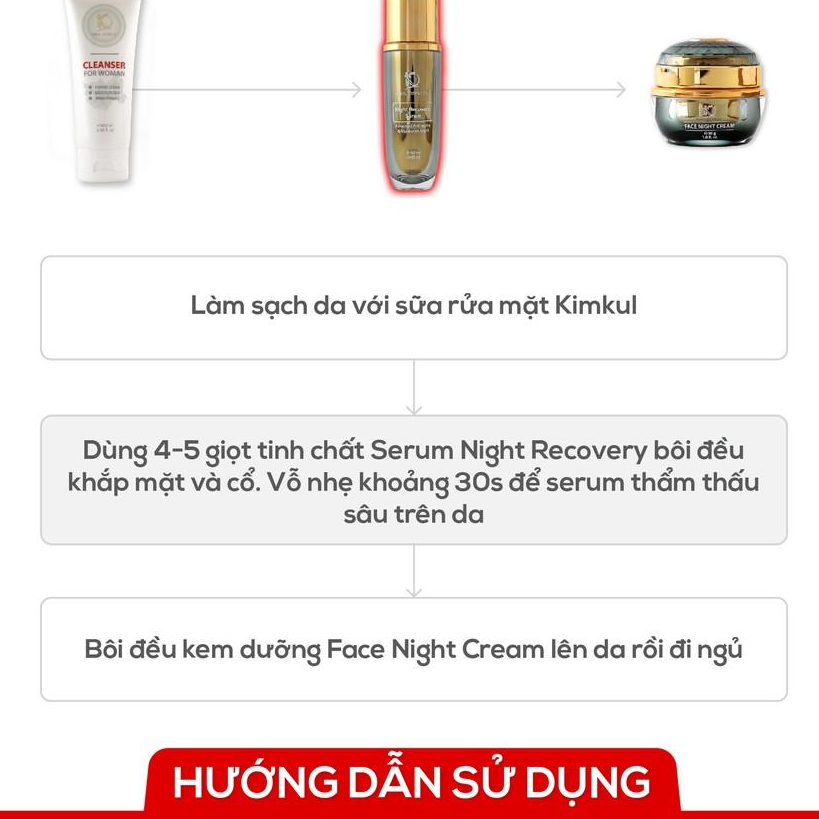 Serum dưỡng da đêm KimKul Night Recovery 60ML