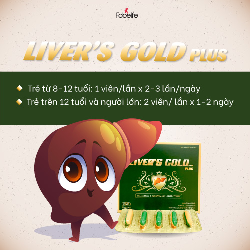 Viên Uống Tăng Cường Chức Năng Gan Cho Người Men Gan Cao Gan Nhiễm Mỡ Viêm Gan Liver Gold plus ( Hộp 60 viên )