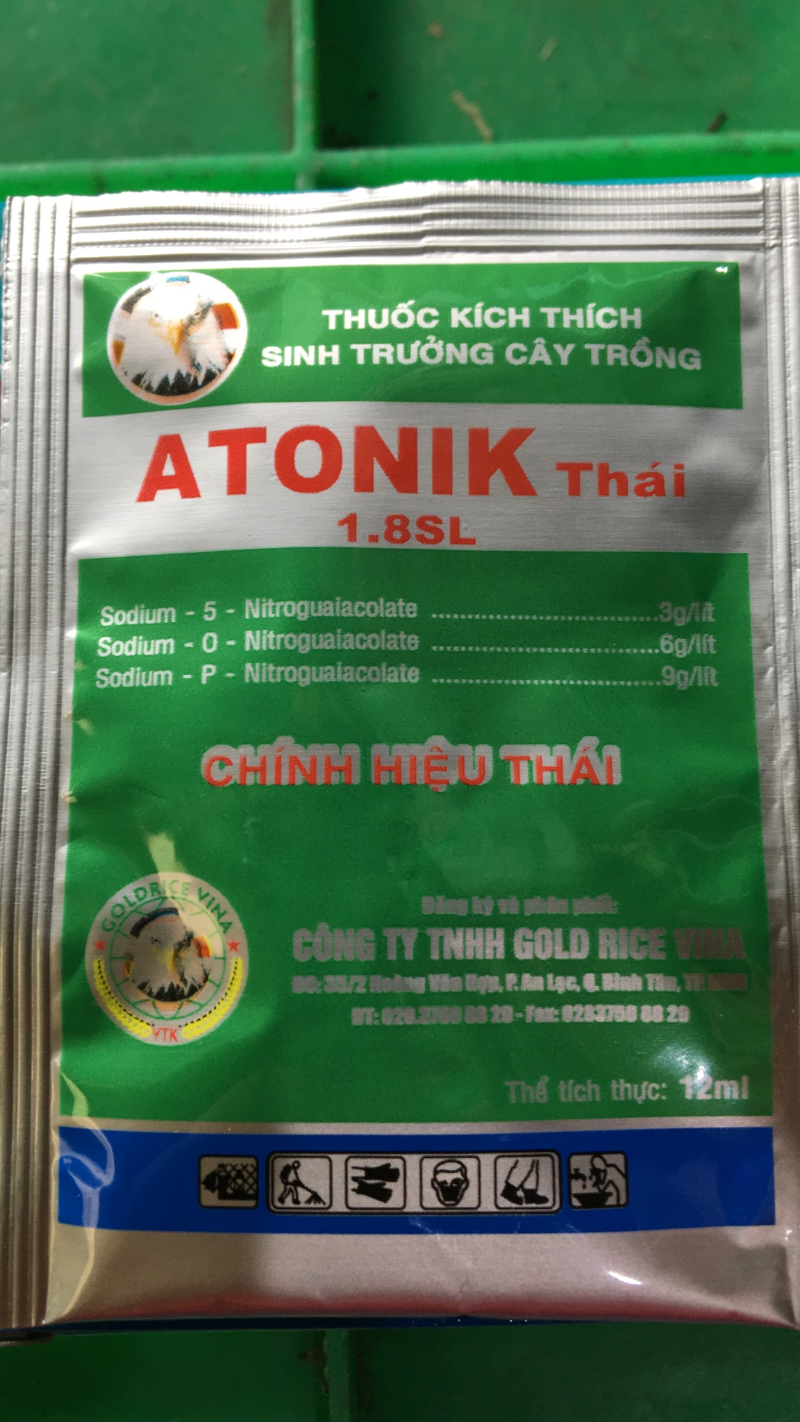 Sản phẩm tăng trưởng cây trồng ATONIK THÁI Hộp 10 gói 12ml