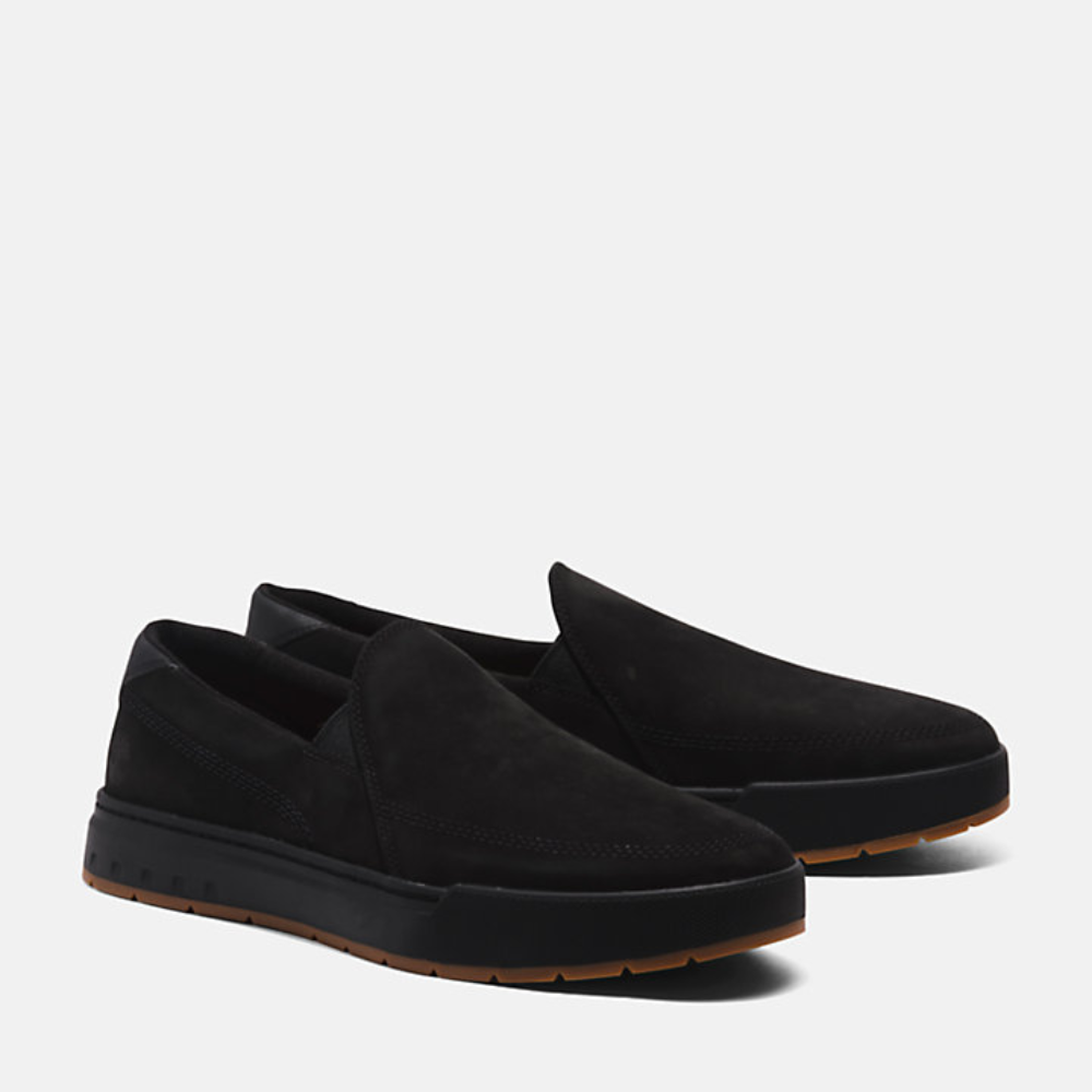 [NEW 2023] Timberland Giày Lười Nam Maple Grove Slip On Da Nubuck Màu Đen TB0A5PZC04