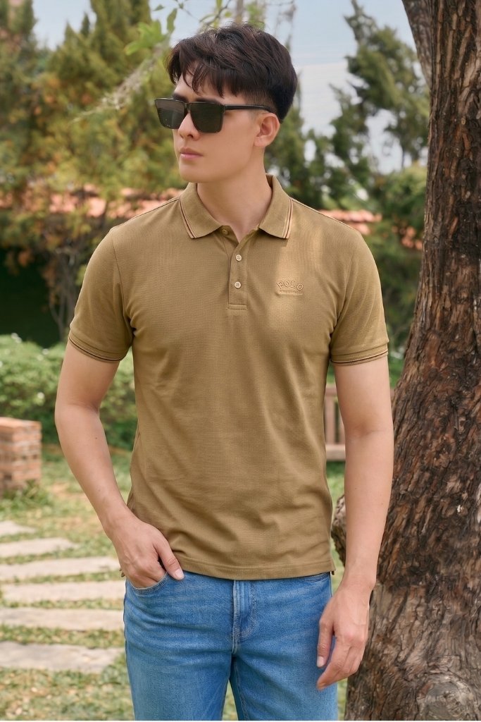 Áo Polo Nam Premium Ninomaxx Form Travel Fit AEROSOFT Siêu Thoáng Mát Co Giãn Tốt 2510037